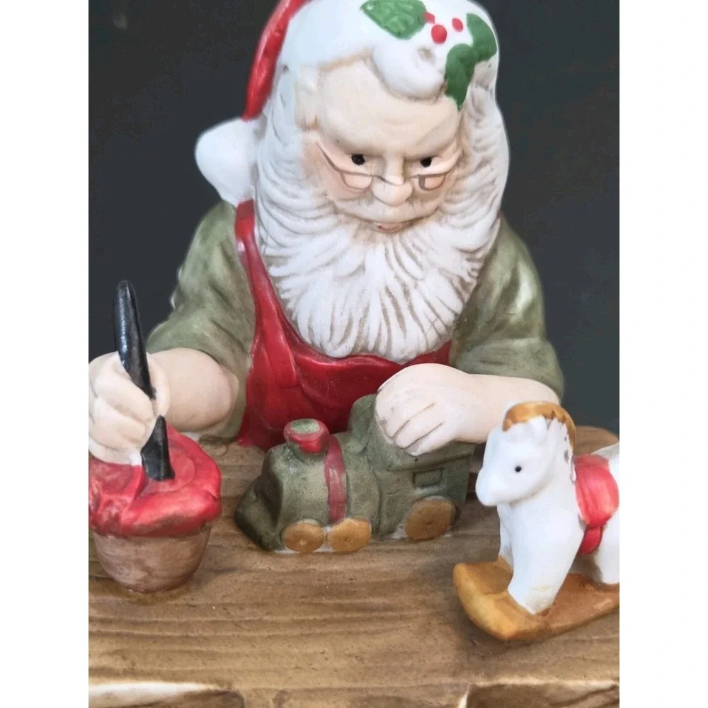VtG Enesco Christmas Santa Claus Shoppe Musical Cantique De Noel 1985‎ Working